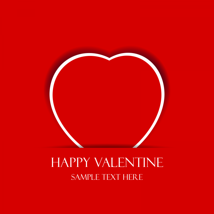 free vector Valentine Heart Vector Card